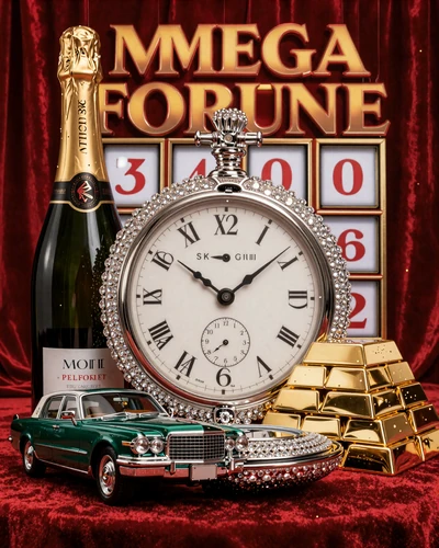 Mega Fortune Jackpot Slot Cover - NetEnt Luxury Spielautomat